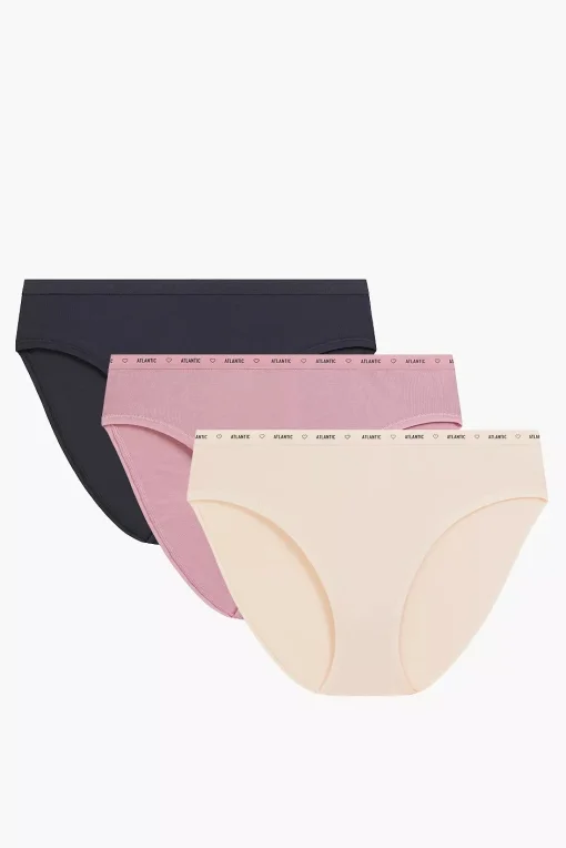 3 PACK kalhotky 3CLP-010 - vysoký pas