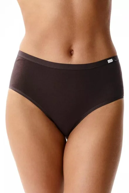 6 PACK kalhotky 6CLP-004 - vyšší bok - Hnědo-růžová