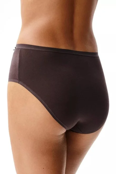 6 PACK kalhotky 6CLP-004 - vyšší bok - Hnědo-růžová