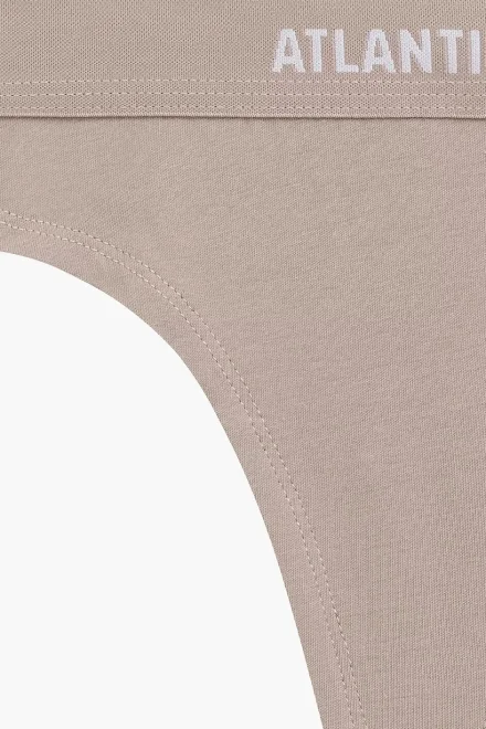 3 PACK tanga 3CLP-013 - bavlna - Béžová