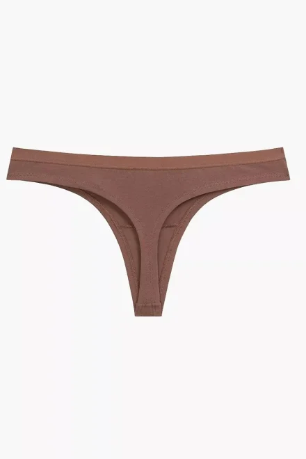 3 PACK tanga 3CLP-017 - Hnědá