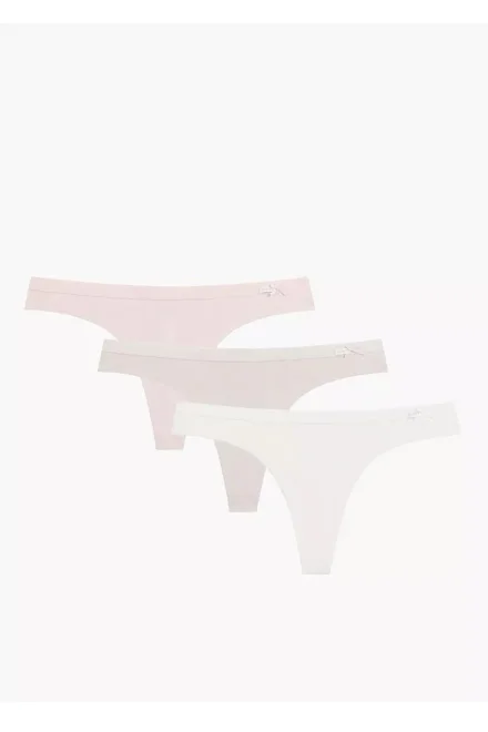 3 PACK tanga 3CLP-017 - Ecru