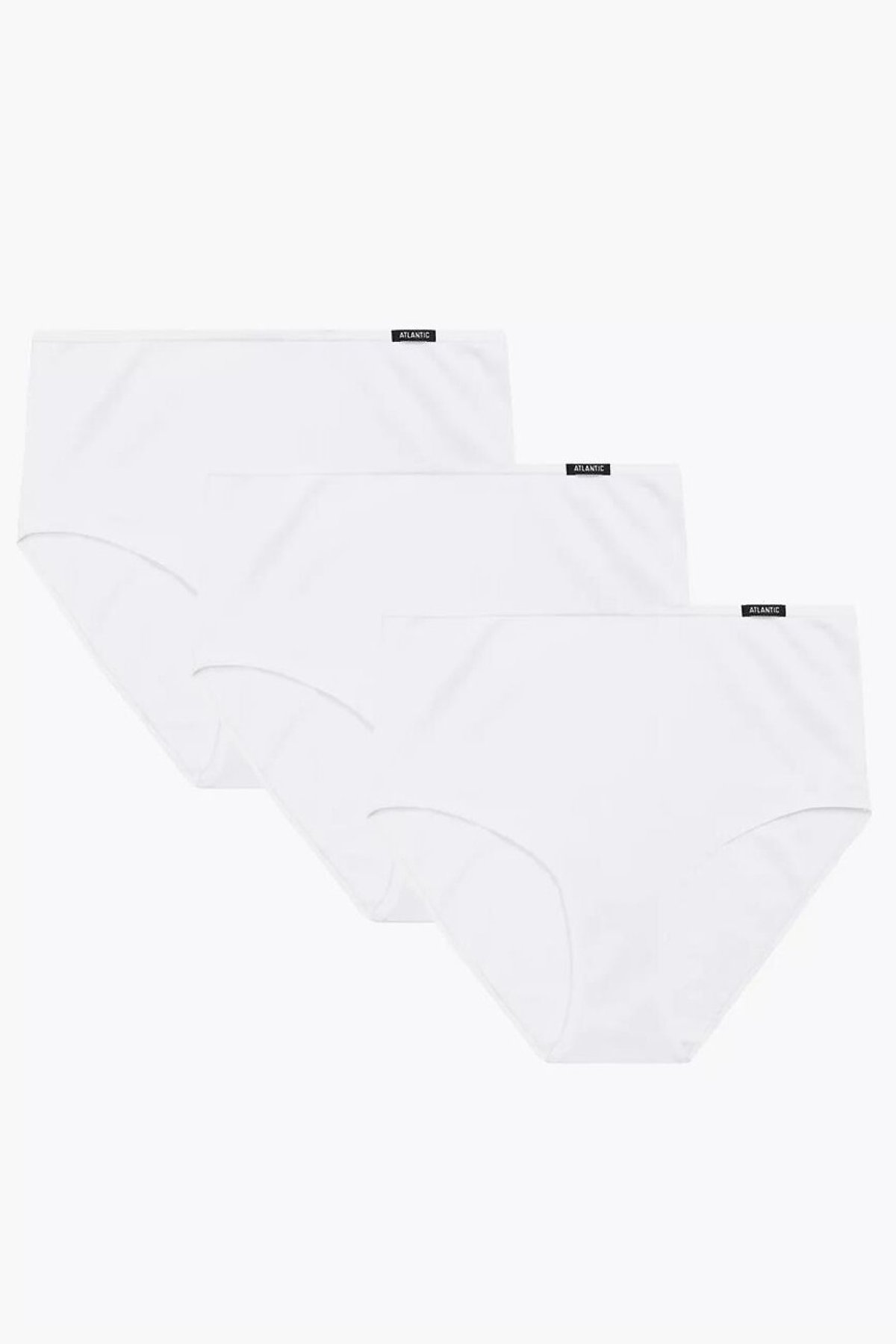 3 PACK kalhotky Atlantic 3BLP-585 - Maxi Bílá L