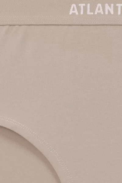 3 PACK kalhotky 3CLP-009B - vyšší pas - Béžová-ecru