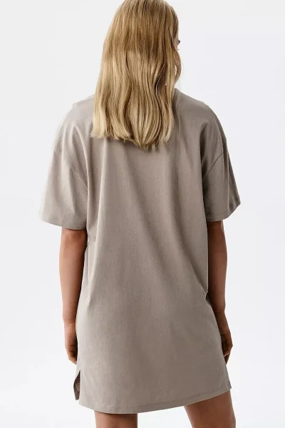 Noční košile NLD-001 - bavlna - Šedá