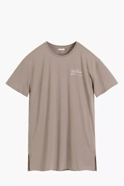 Noční košile NLD-001 - bavlna - Šedá