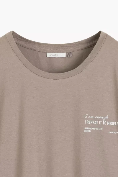 Noční košile NLD-001 - bavlna - Šedá