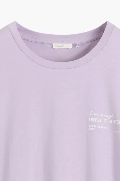 Noční košile NLD-001 - bavlna - Světle fialová