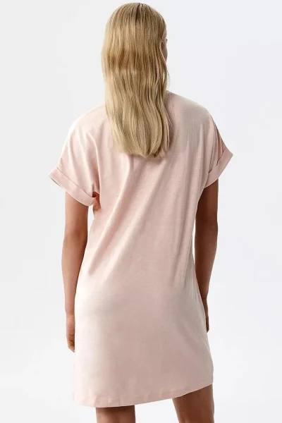 Noční košile NLD-002 - bavlna - Světle oranžová