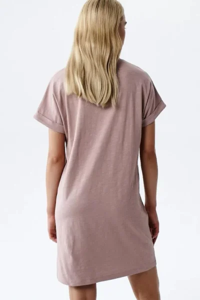 Noční košile NLD-002 - bavlna - Starorůžová