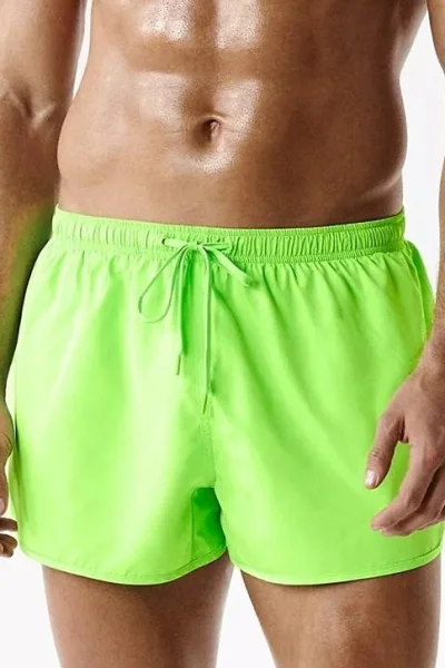 Pánské plavky KMB-237/26 - Neonová (žluto-zelená)