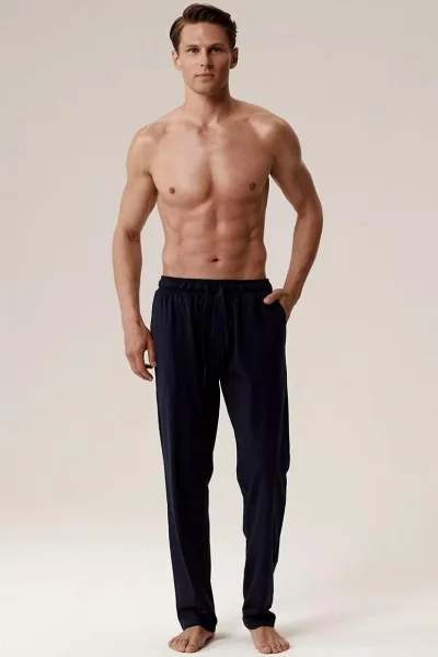 Pyžamové kalhoty NMB-040 - Tmavě modrá