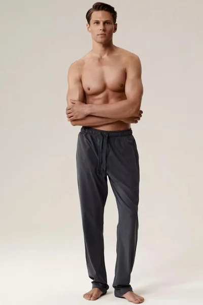 Pyžamové kalhoty NMB-040 - Tmavě šedá