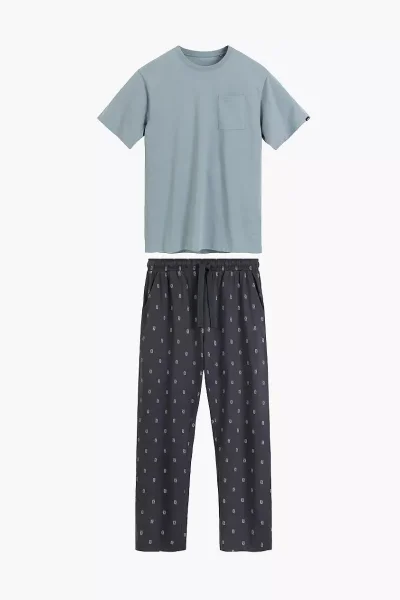 Pánské pyžamo NMP-403 - Mátová