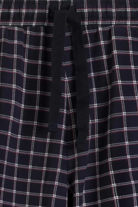 Pánské pyžamo NMP-404 - peach effect - Světlemodrá-tmavěmodrá