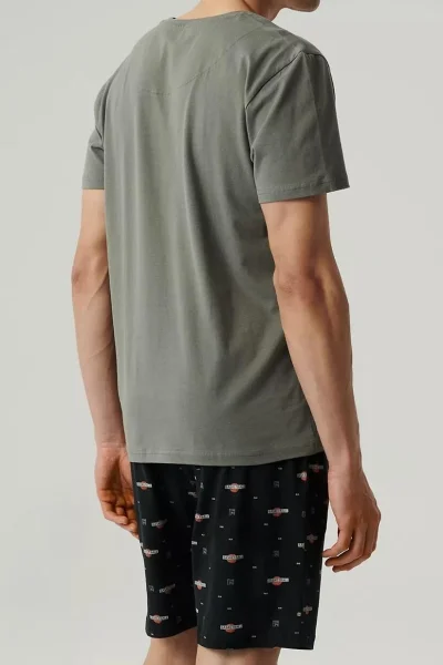 Pánské pyžamo NMP-384 - basketball - Khaki