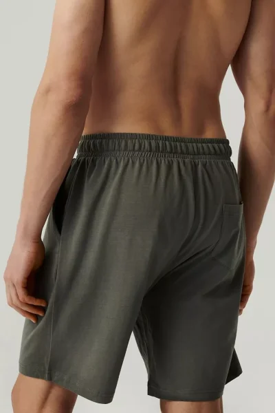 Pánské pyžamové kraťasy NMB-039 - Khaki