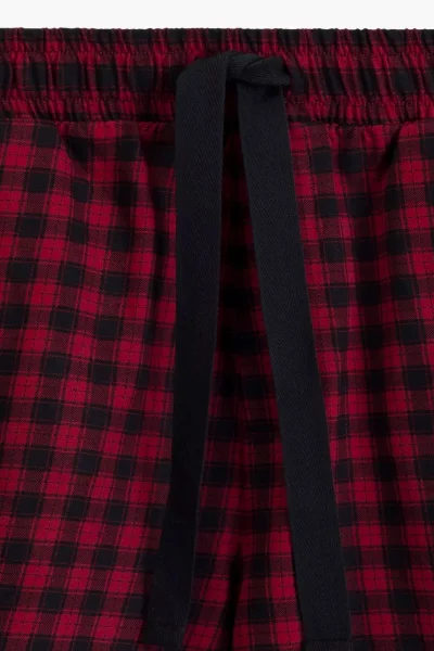 Pánské pyžamo NMP-397 - bavlna - Šedo-červená