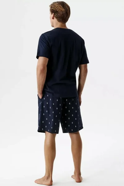 Pánské pyžamo NMP-402 - Tmavě modrá