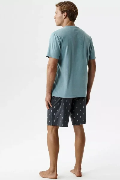 Pánské pyžamo NMP-402 - Mátová