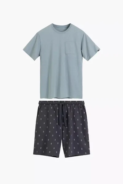 Pánské pyžamo NMP-402 - Mátová