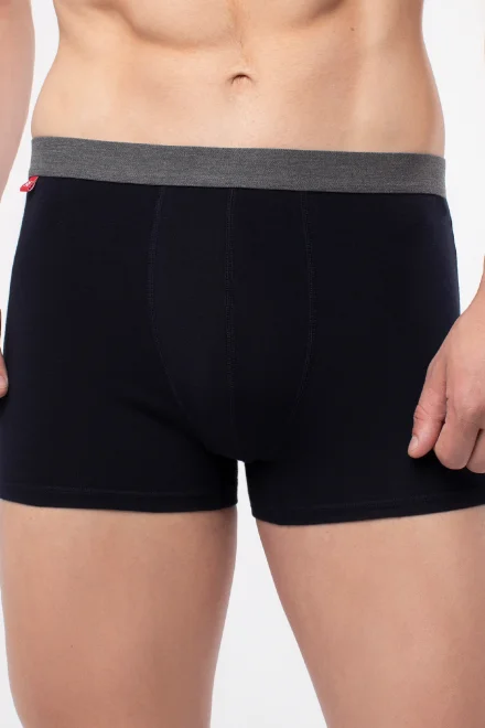 Pánské boxerky MH-1088 Melange Dark blue - Tmavě modrá