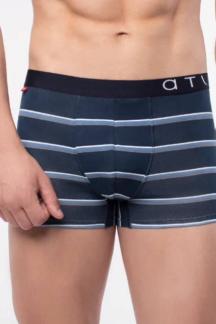 Pánské boxerky MH-1092 Stripes Dark blue - Tmavě modrá