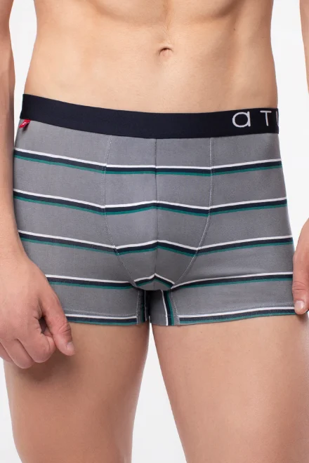 Pánské boxerky MH-1092 Stripes Grey - Šedá