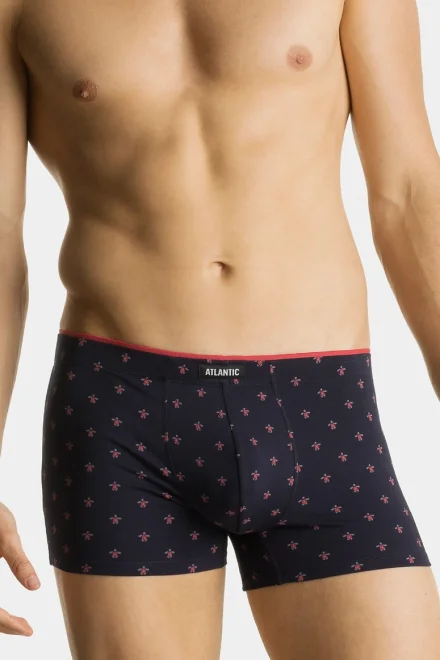 2 PACK boxerky 2MH-075 - Tmavěmodrá-modrá