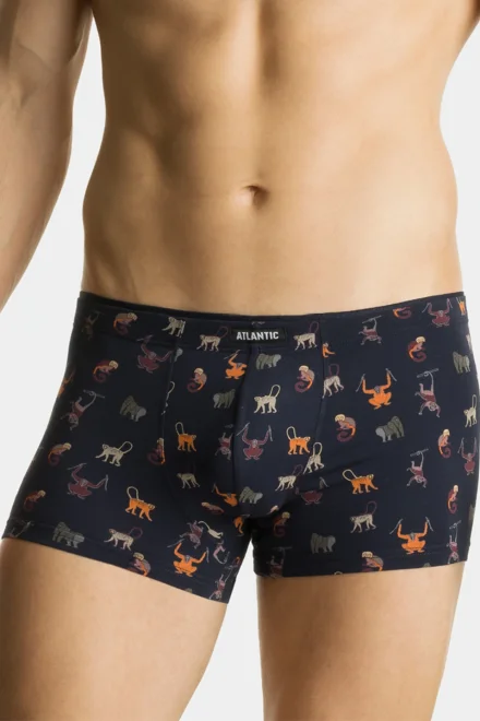 2 PACK boxerky 2MH-064 - Tmavě modrá-šedá