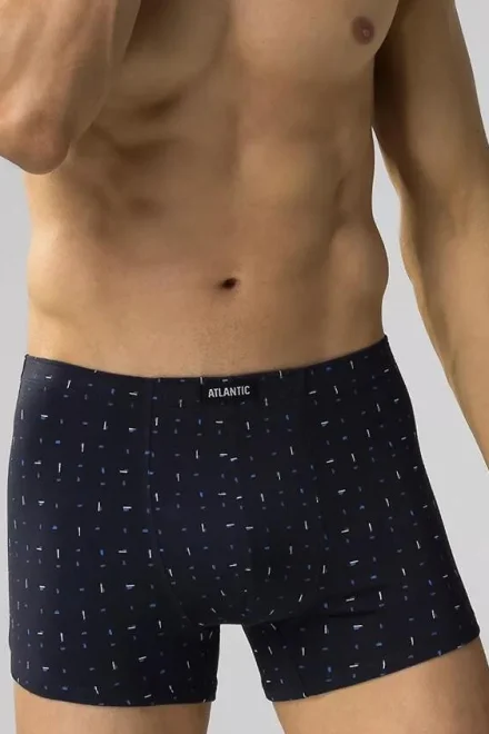 3 PACK boxerky 3MH-194 - Tmavěmodrá-modrá