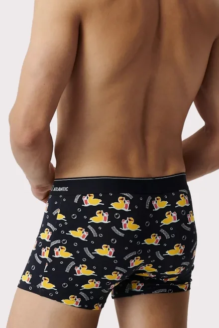 2 PACK boxerky 2MHH-007/25 - kachničky - Tmavěmodrá-růžová