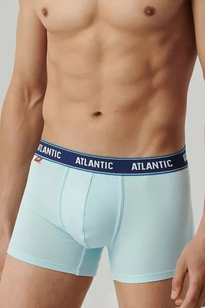 3 PACK boxerky 3MH-214 - Světle modrá