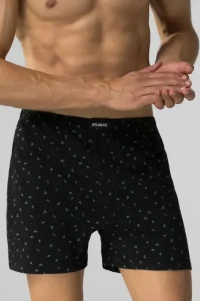 3 PACK boxerky 3MH-196 - bavlna - Černo-šedá