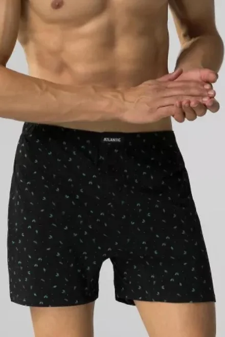 3 PACK boxerky 3MH-196 - bavlna - Černo-šedá