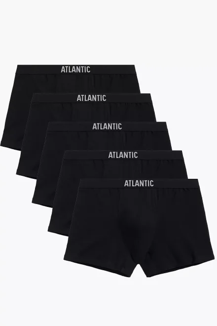 5 PACK boxerky 5BMH-011 - bavlna - Černá