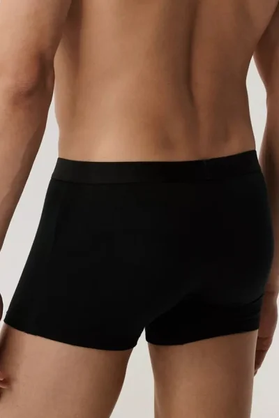 5 PACK boxerky 5BMH-011 - bavlna - Černá