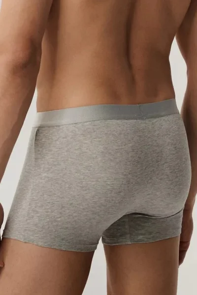 5 PACK boxerky 5BMH-011 - bavlna - Černo-šedá