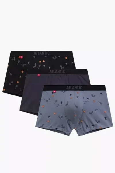 3PACK boxerky 3MH-050 - tenis - Barevná
