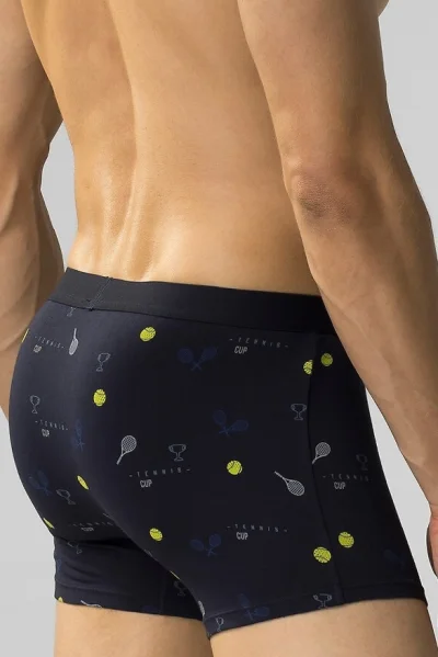 3PACK boxerky 3MH-050 - tenis - Tmavě modrá