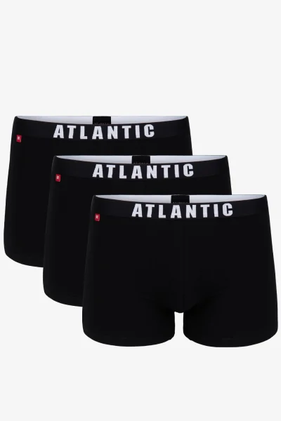 3PACK boxerky 3BMH-011 - Černá
