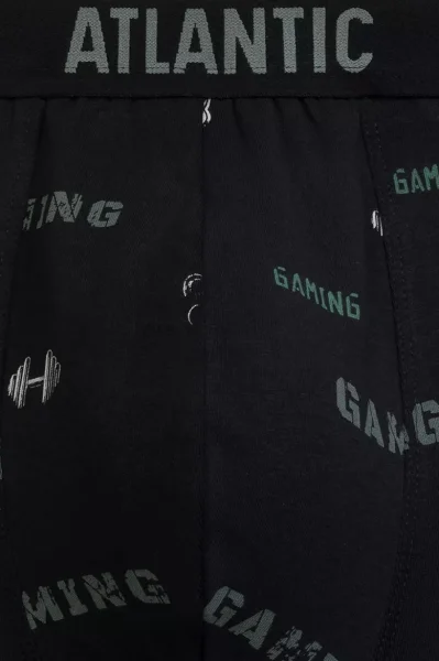 3PACK boxerky 3MH-223/25 - gaming - Černá-khaki