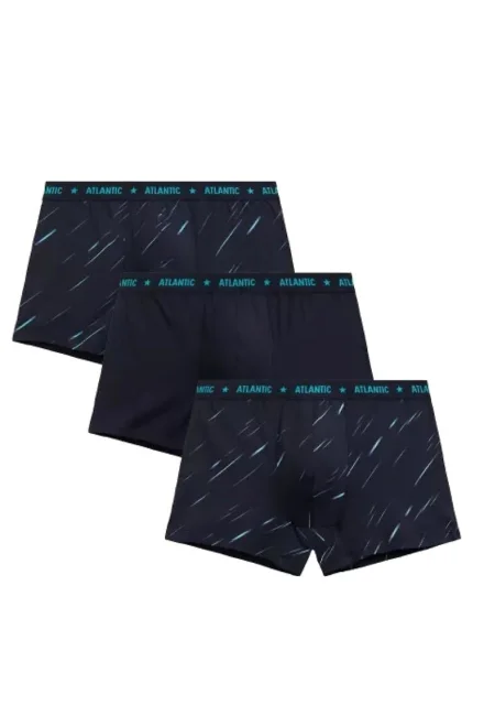 3 PACK boxerky 3MH-224/25 - Tmavě modrá
