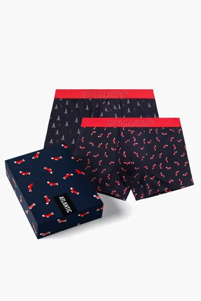 DARBLU 2 PACK boxerky 2GMH-027/25 - Tmavě modrá