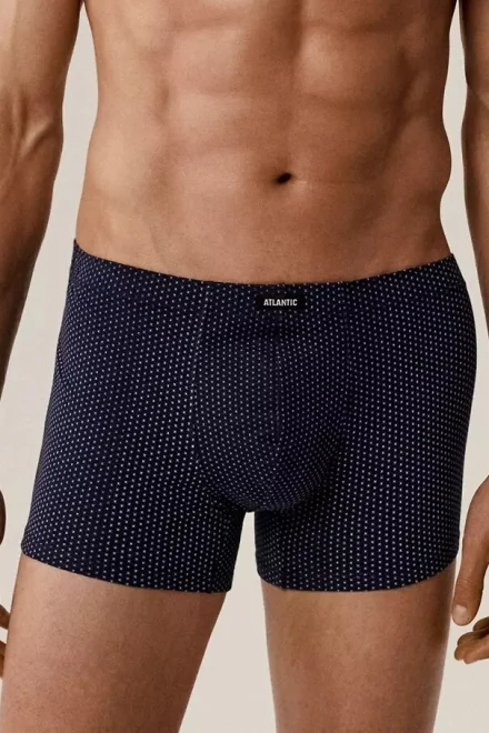 3 PACK boxerky 3MH-218 - bavlna - Tmavěmodrá-modrá