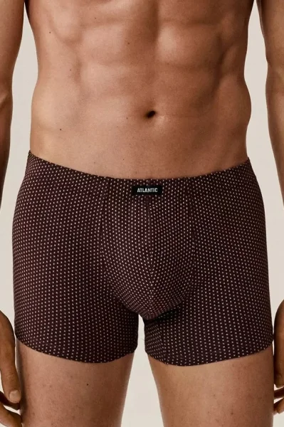 3 PACK boxerky 3MH-218 - bavlna - Červeno-zelená