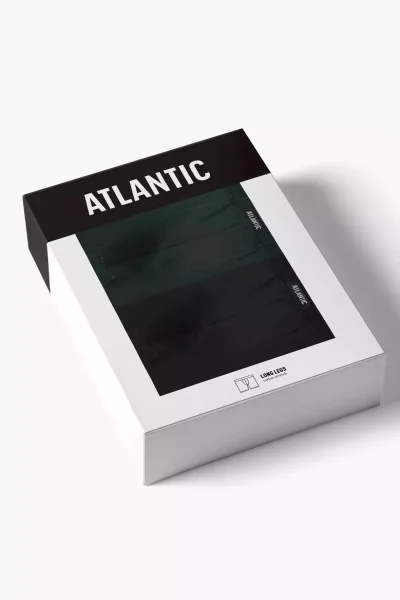 2 PACK boxerky 2MH-173 - Černo-zelená