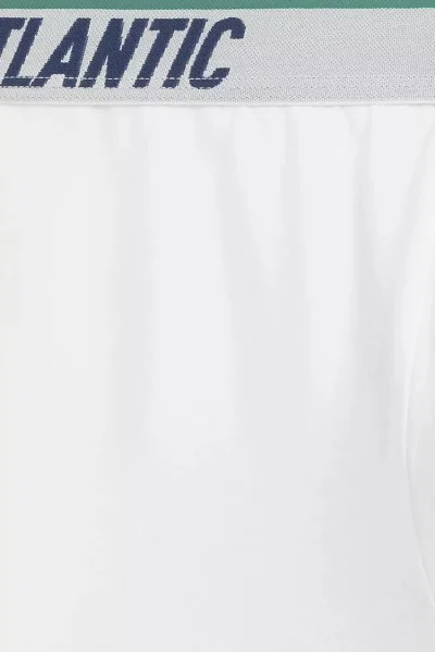 3 PACK boxerky 3MH-237 - delší nohavička - Bílá