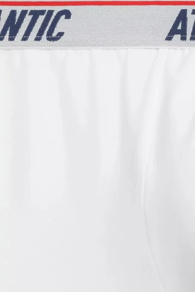 3 PACK boxerky 3MH-237 - delší nohavička - Bílá