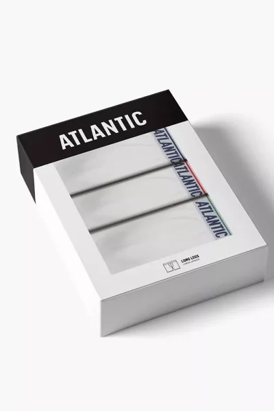 3 PACK boxerky 3MH-237 - delší nohavička - Bílá